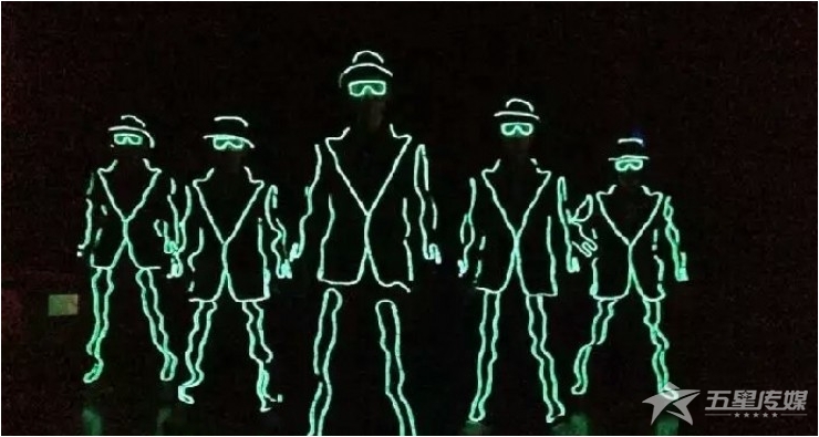 &nbsp;安康电光舞-单色电光舞表演