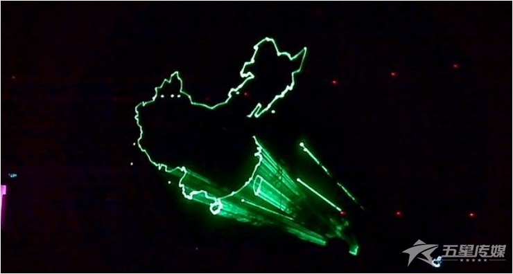 &nbsp;安康激光秀-双机位激光秀（一绿一彩）表演