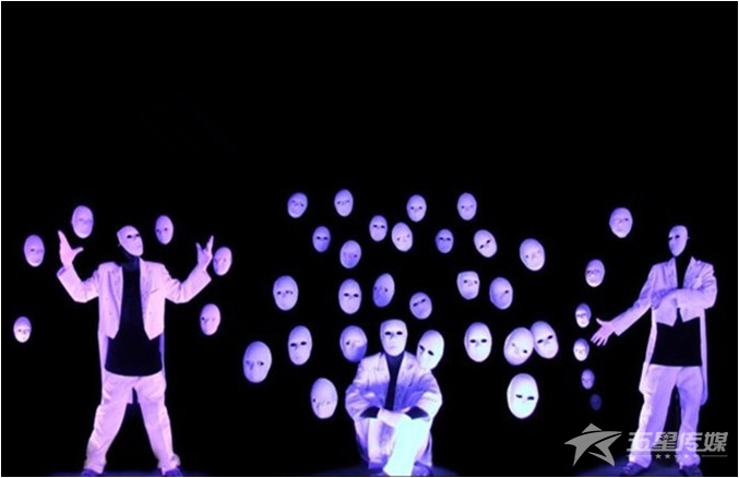 &nbsp;安康荧光面具舞-面具舞表演